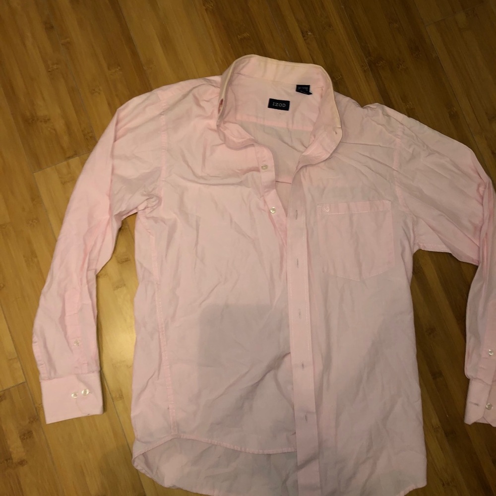 Light Pink IZod long sleeve button up